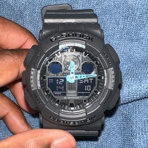 Gshock watch - grey and blue